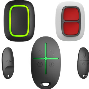 Пристрої керування та тривожні кнопки Ajax Systems