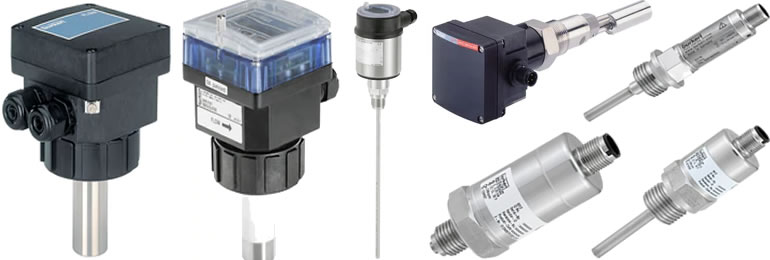 Датчики давления и температуры, расходомеры и уровнемеры Burkert
