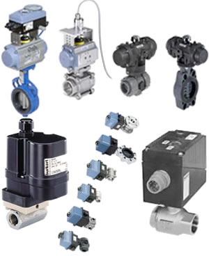 Шаровые краны Burkert с пневмо- и электроприводом