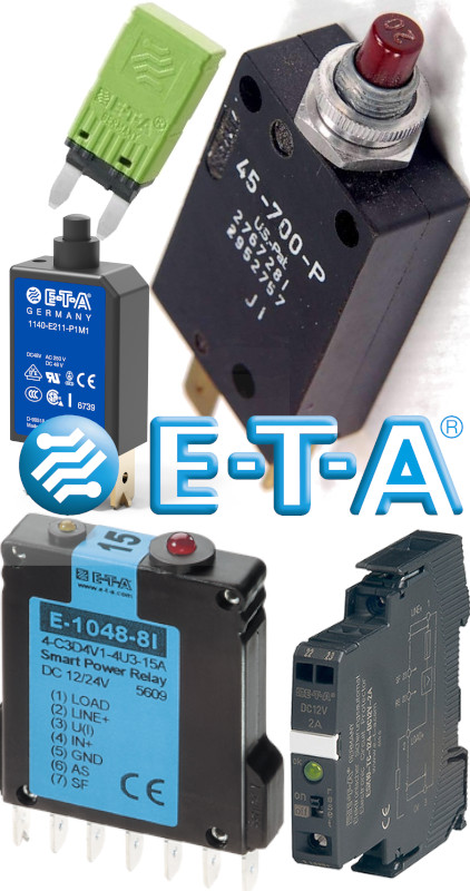 Автоматы и реле защиты E-T-A