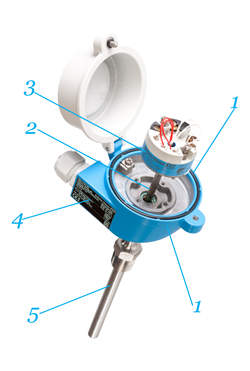 Endress+Hauser - конструкция термометра сопротивления
