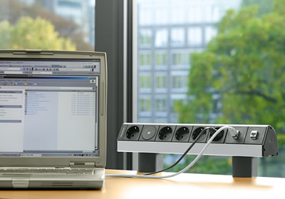 Электроустановочные модули Hager с креплением к столешнице