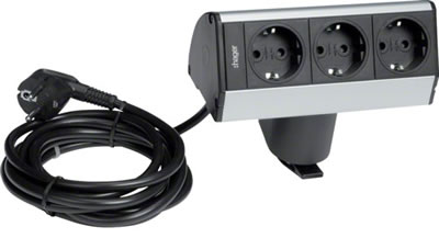 Электроустановочные модули Hager с креплением к столешнице