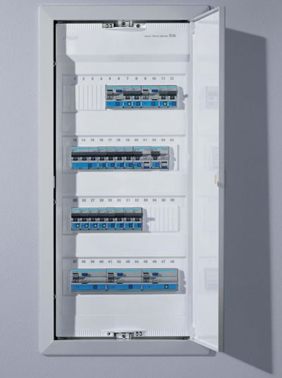 Щиты Hager Volta в сборе