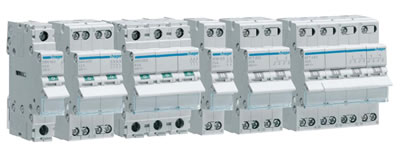 Модульные выключатели-разъединители и переключатели вводов Hager