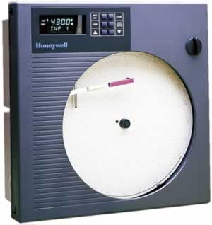 Регистратор Honeywell DR4300, с круговой диаграммой