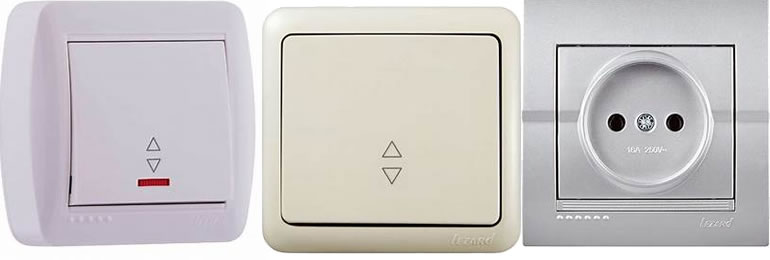 Розетки и выключатели Lezard