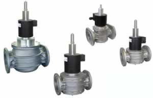 Электромагнитные нормально открытые клапаны EVP../NC (F - R) DN 200-250-300