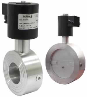 Автоматические электромагнитные дроссельные заслонки MADAS MBV с катушкой