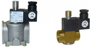 Нормально открытые электромагнитные клапаны MADAS 
M16/RAO и M16/RMC с ручным взводом