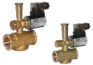 Нормально закрытые и нормально открытые электромагнитные клапаны MADAS 
M16/RMO с ручным взводом