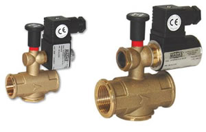 Нормально открытые электромагнитные клапаны MADAS 
MADAS M16/RMO и MBA/RMO с ручным взводом