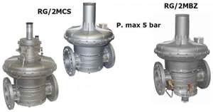 Регуляторы давления MADAS RG/2MCS - RG/2MBZ с безопасным отключением
