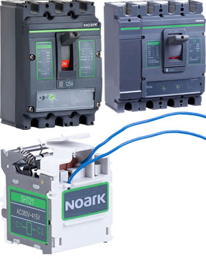 Автоматические выключатели и расцепители NOARK Electric в литом корпусе
