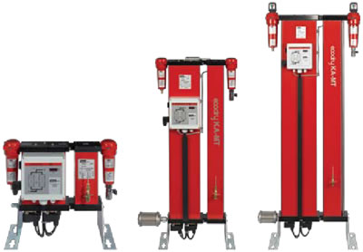 Высокопроизводительные адсорбционные осушители сжатого воздуха Parker Zander серии KA-MT 1-8 с очистителем на активированном угле