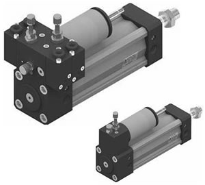 Пневмоцилиндры Pneumax с элементами гидравлики, серия 1400