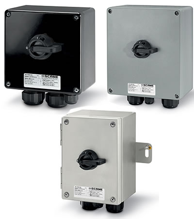 Выключатели-разъединители серии SCAME ISOLATORS-EX[GD] по ATEX