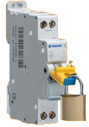 Навесной замок для модульных автоматических выключателей Terasaki