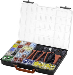 Инструмент Wiha для снятия изоляции и обжима, набор из 4 предметов