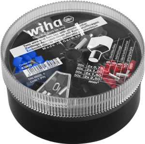 Муфты с пластмассовой втулкой для оконцевания двух жил, набор