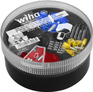 Муфты с пластмассовой втулкой для оконцевания двух жил, набор