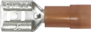 Наконечник кабельный, плоский зажим, полностью изолированный