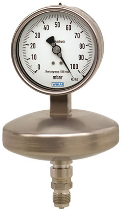 Манометры WIKA абсолютного давления 532.51, 532.52, 532.53, 532.54