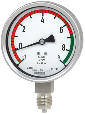 Индикатор плотности элегаза. Модель WIKA GDI-100