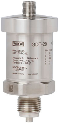 Датчик WIKA с выходом MODBUS. Модель GDT-20