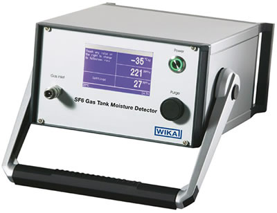 Анализатор WIKA для определения влажности элегаза. Модель GA20