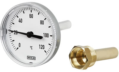 Биметаллический термометр WIKA A43